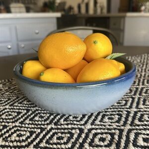 HF Coors Blue Glazed Bowl